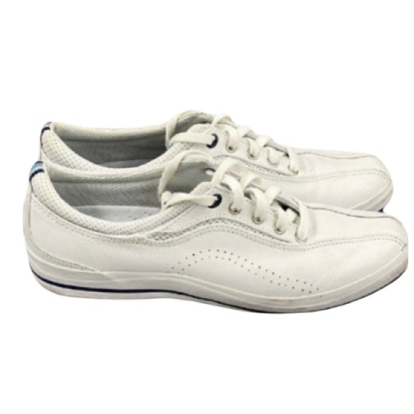 Keds Shoes Keds Womens Prestige Ortholite White Leather Sneakers